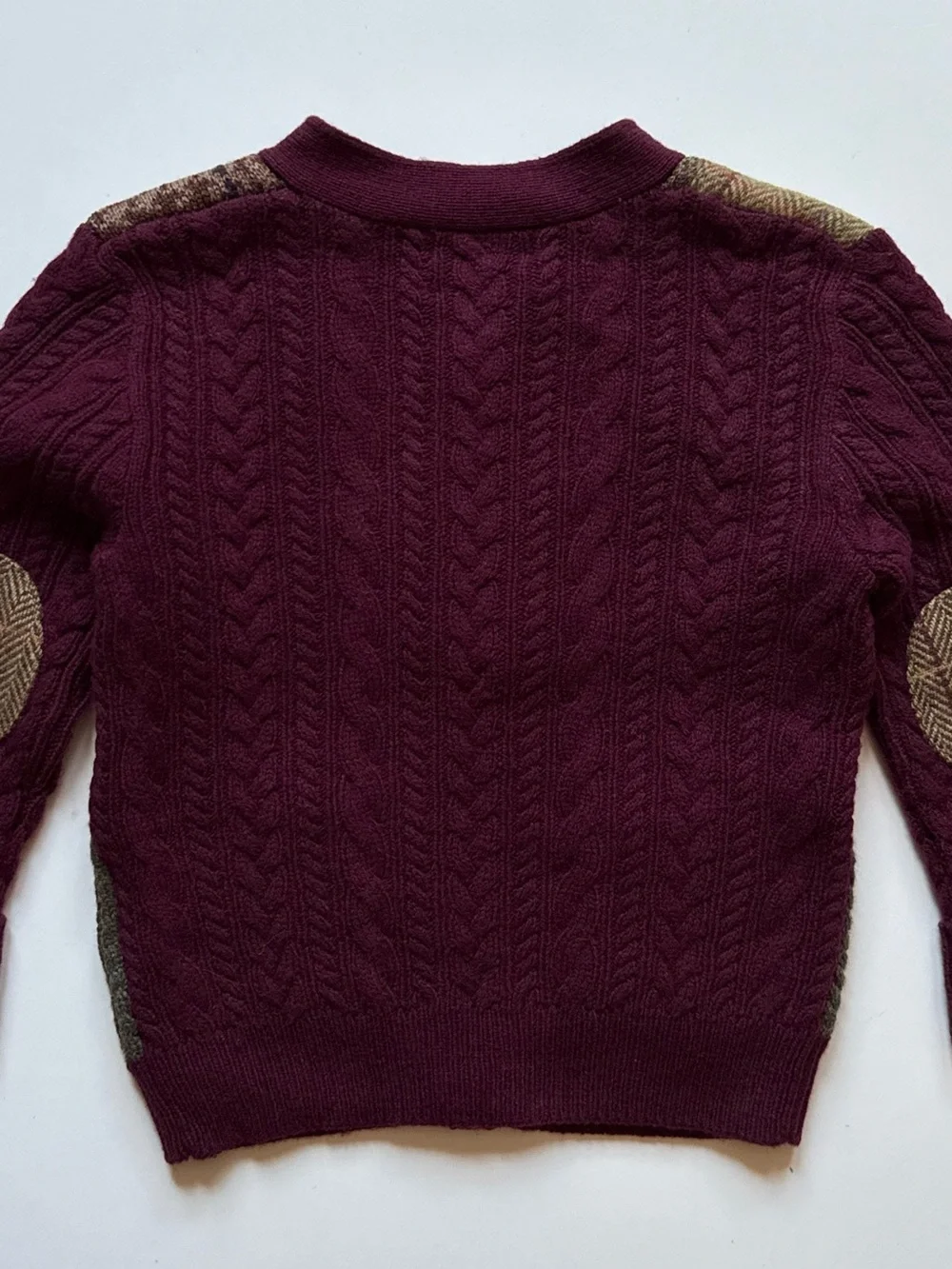 Ralph Lauren Baby Unisex Patchwork V-Neck Cardigan - Size 18-24M